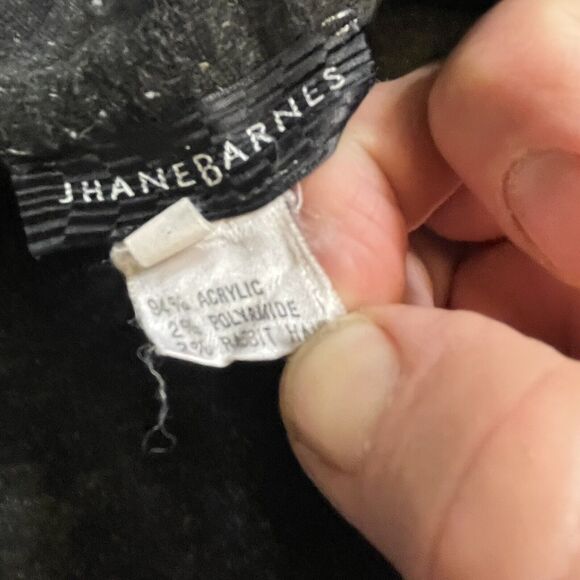 Jhane Barnes Sweater 1/4 Zip Rabbit Hair Blend Long Sleeve Collared Mens‎ Large - Picture 3 of 7